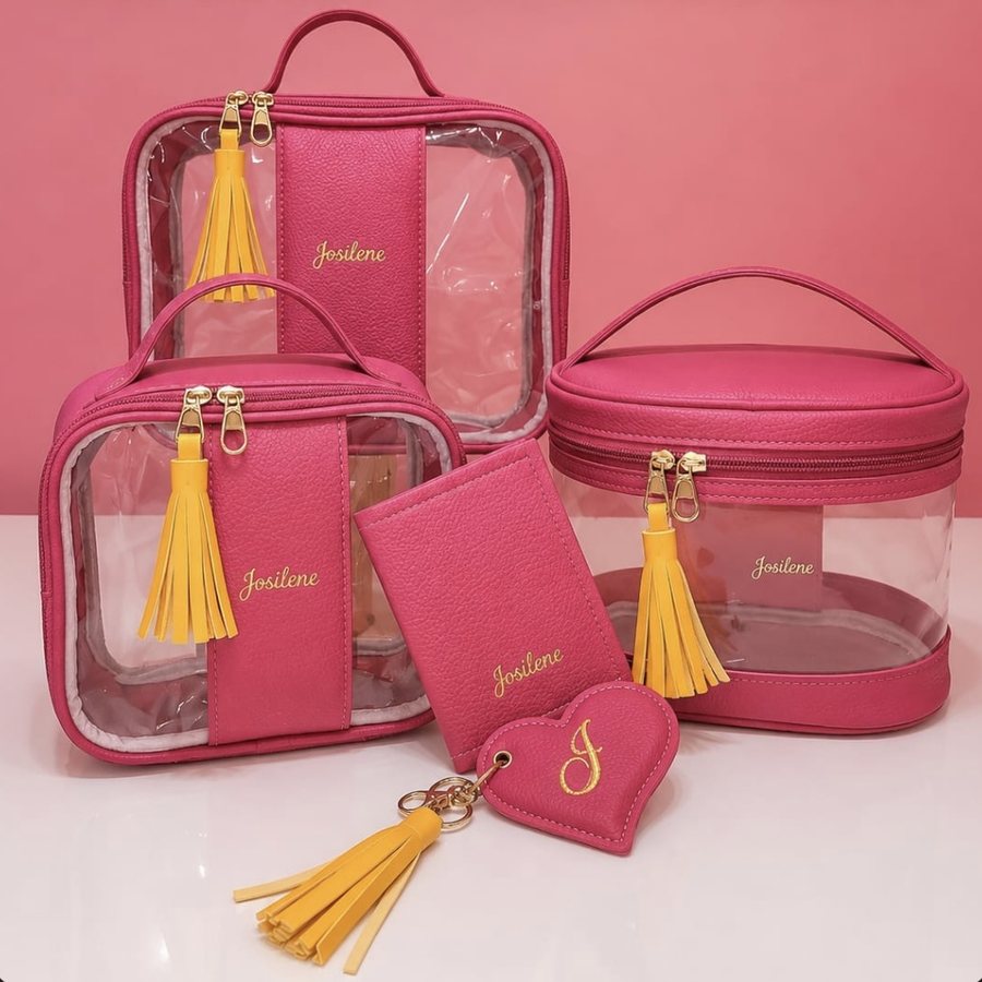 Kit Love personalizado com nome bordado - Lene Mimos