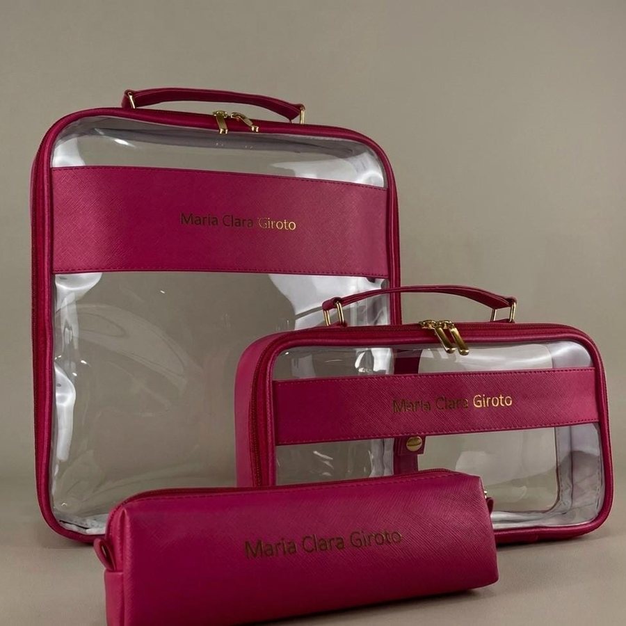 Kit Luxo 3 Peças personalizado com nome bordado - Lene Mimos